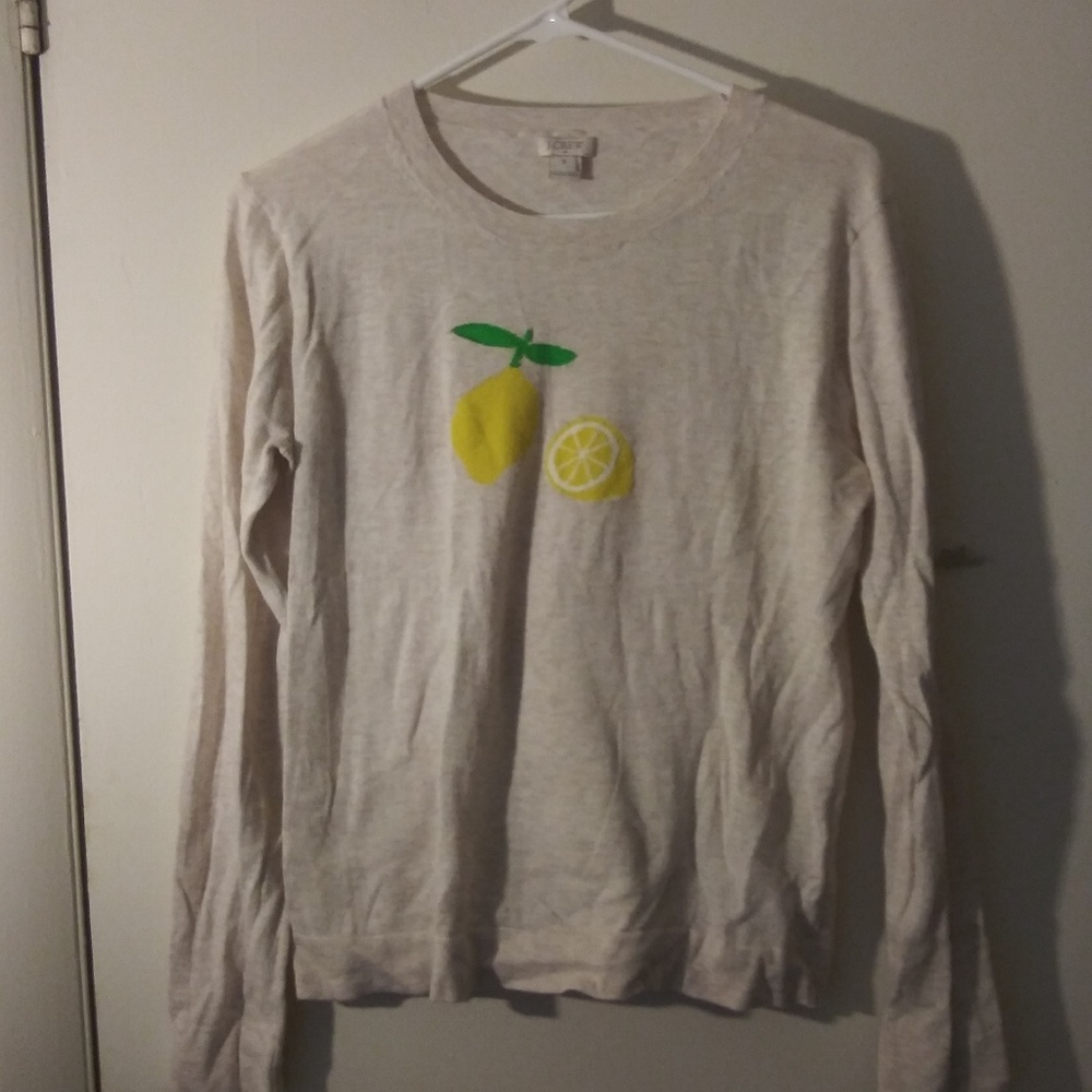 Long sleeve crew neck sweater